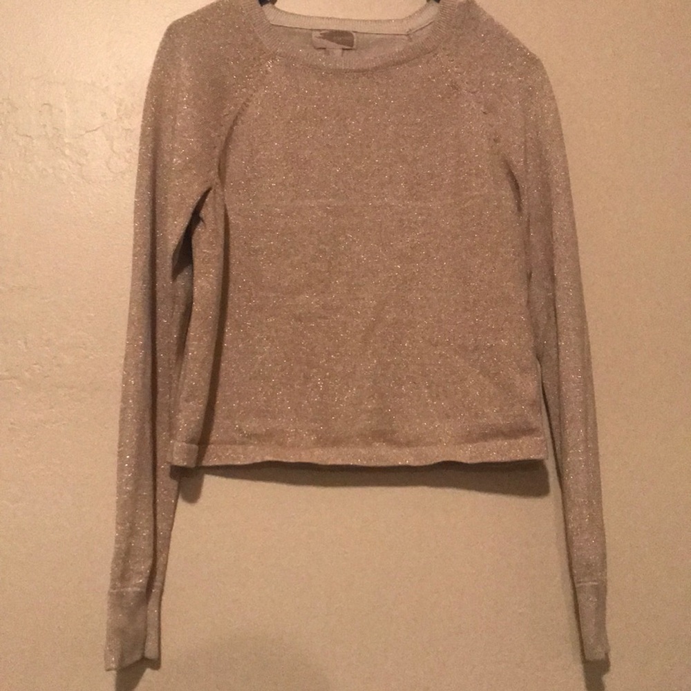 FXXI Rose Gold Crop Sweater